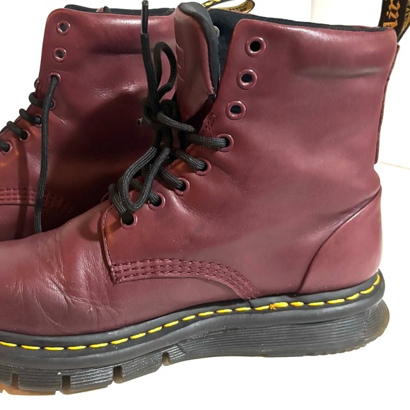 Dr. Martens Cherry Red Leather Boots US size 8 - Picture 10 of 10